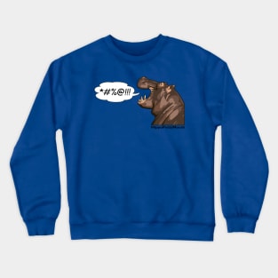 HippoPottyMouth Crewneck Sweatshirt